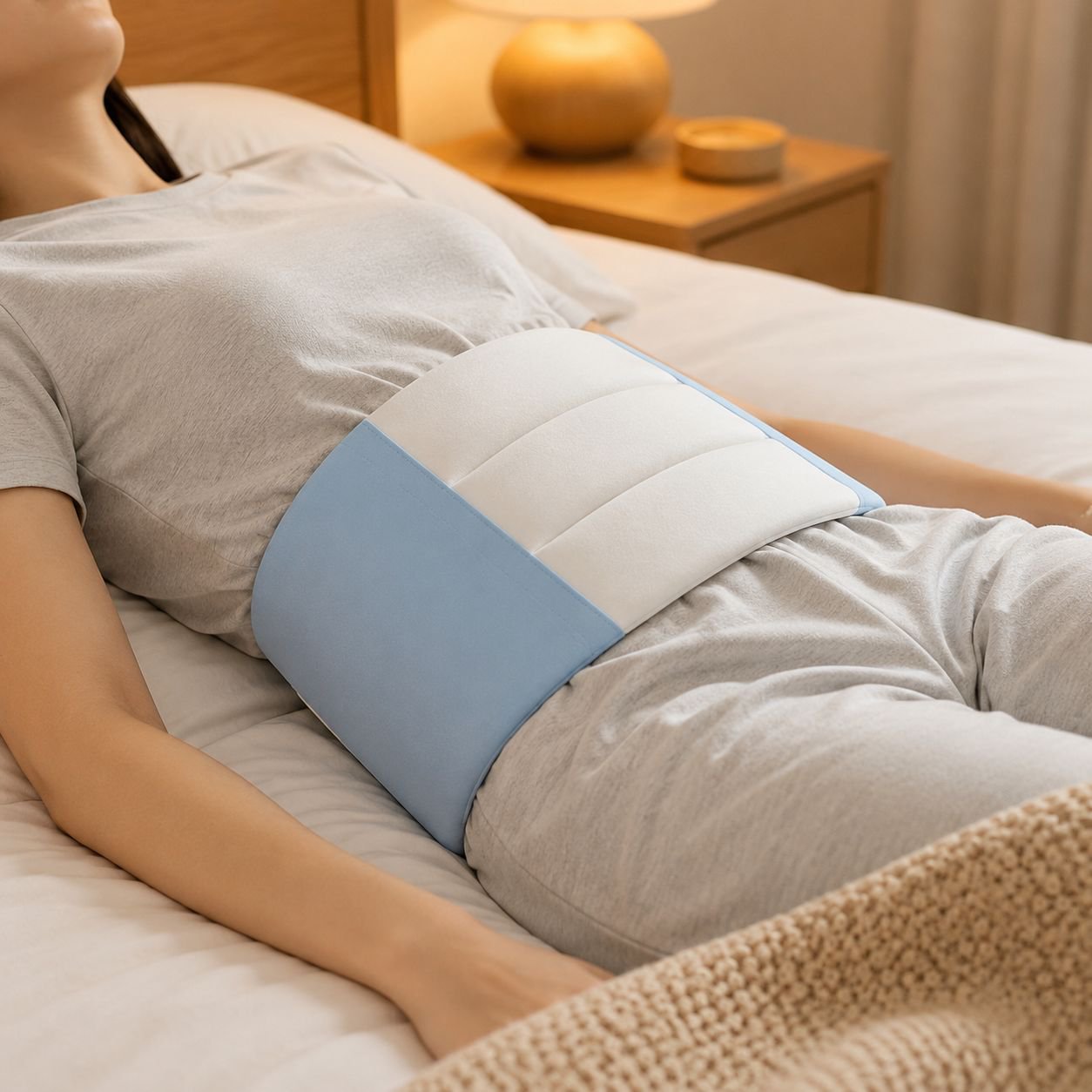 Cojín ortopédico para dormir, soporte y alivio del dolor lumbar