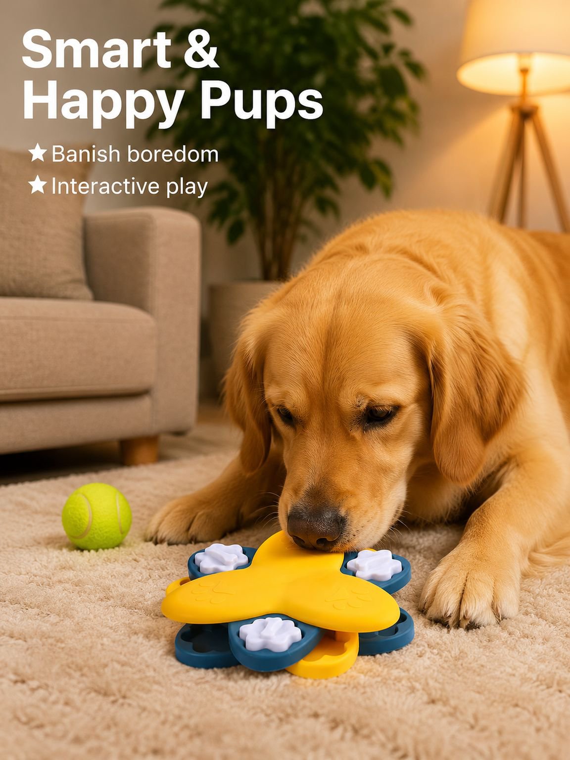 Pet Educational Slow-Feeding Bowl