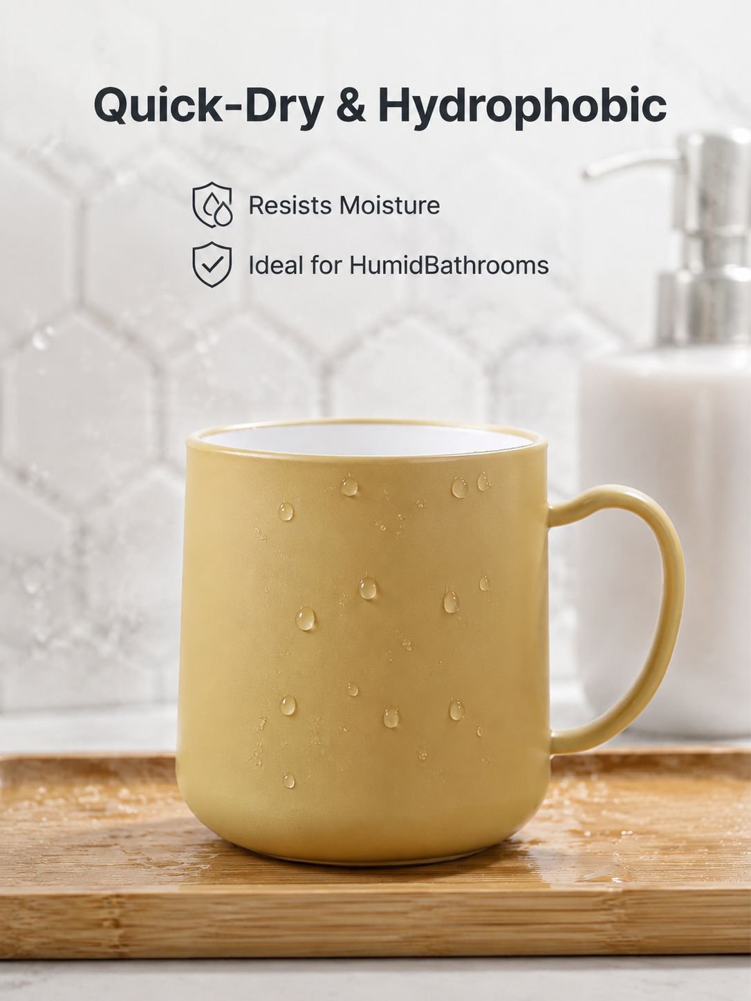 Thick, simple and fashionable mouthwash cup