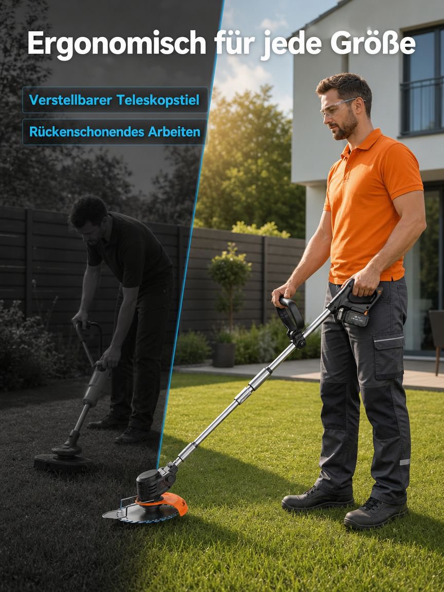 Langlebiger Rasenmäher mit moderner Technologie