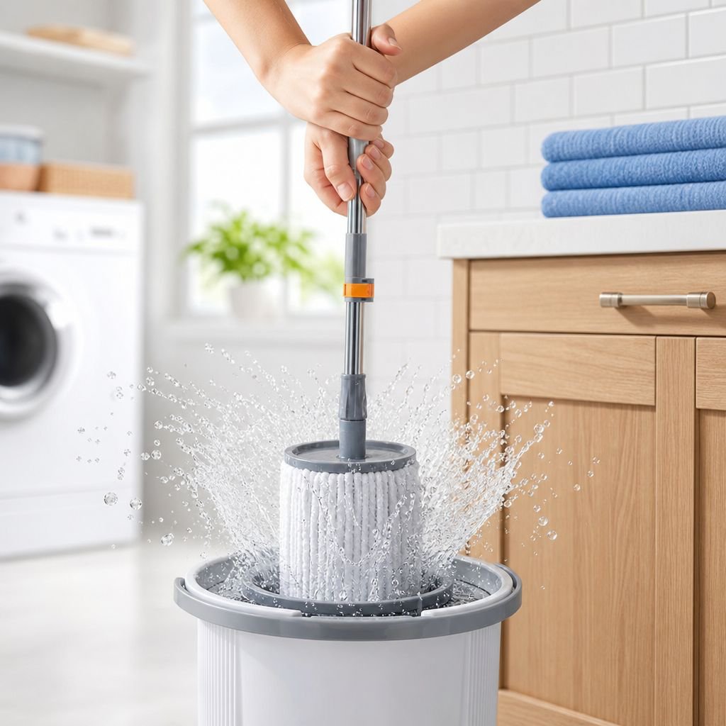 360° Rotating Multi-Functional Mop, Wet and Dry Household Cleaning Tool
