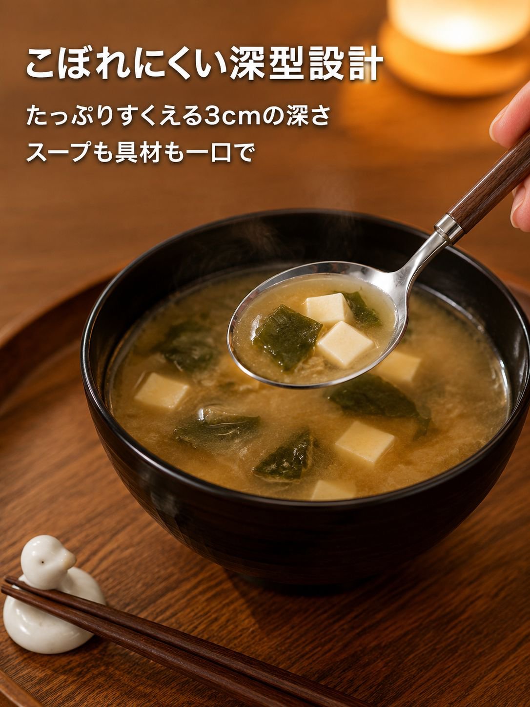ステンレス製のスプーン