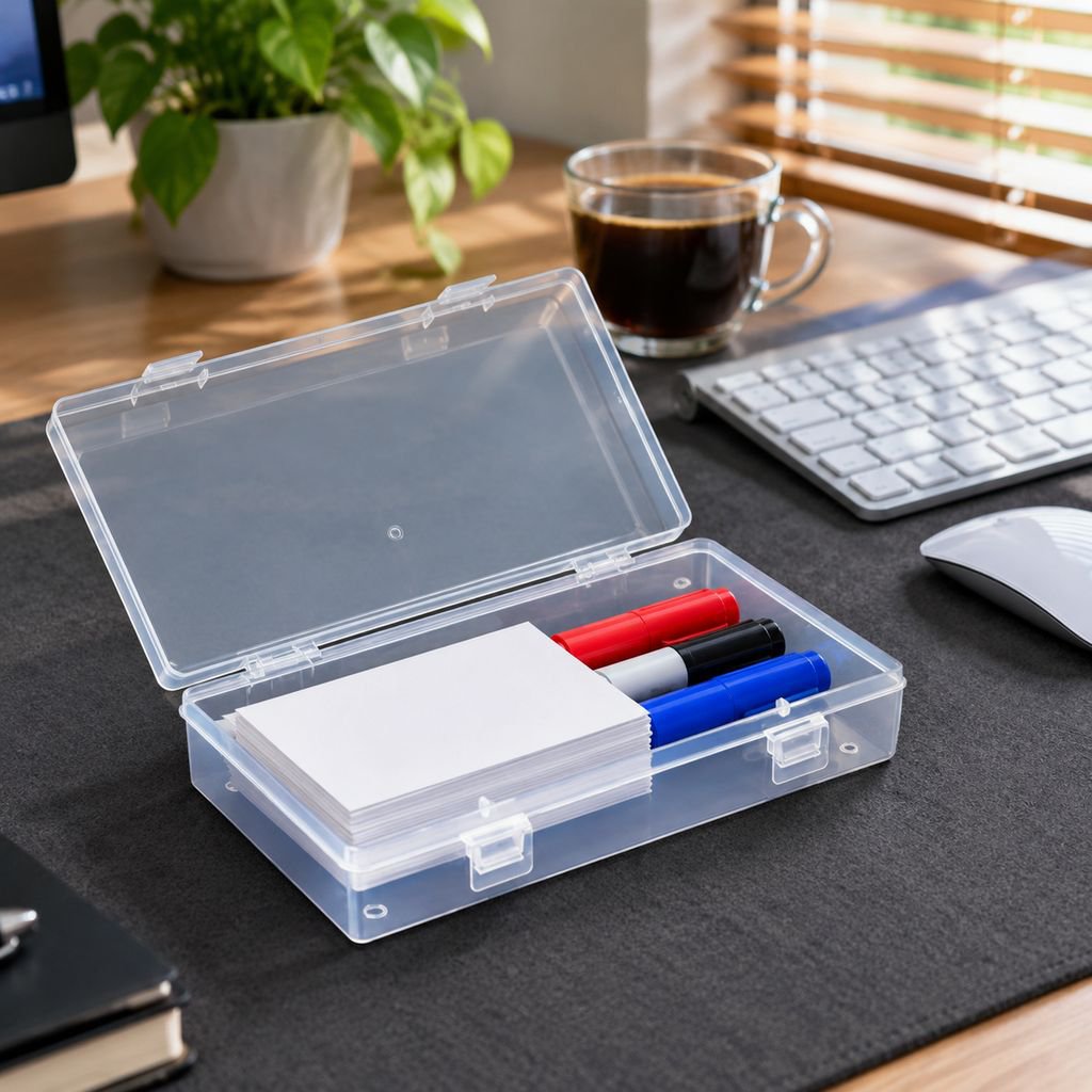 Solución de almacenamiento doméstico con cajas transparentes