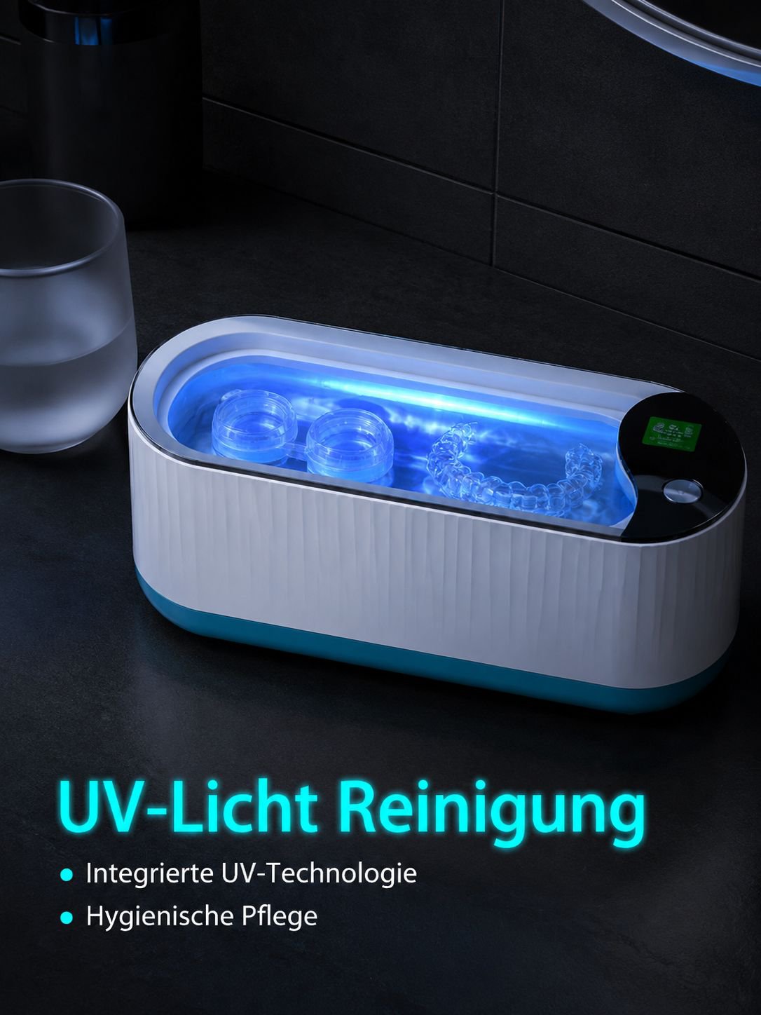 Multifunktionaler Ultraschall-Brillenreiniger