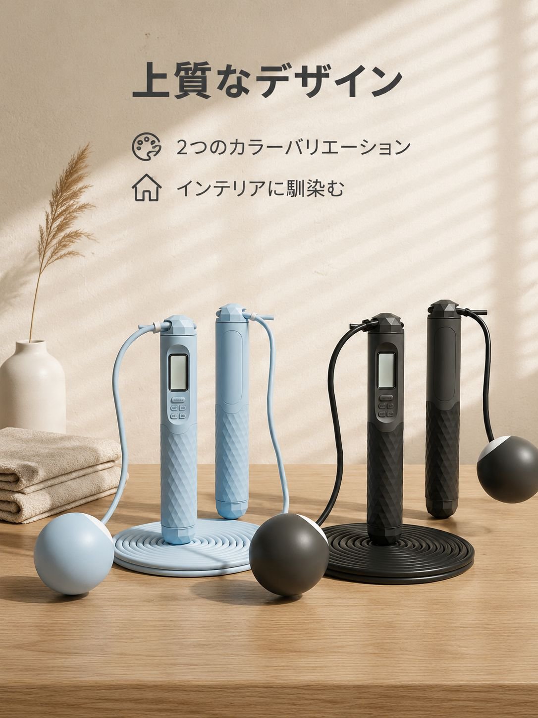 大画面表示スマート夜用縄跳び