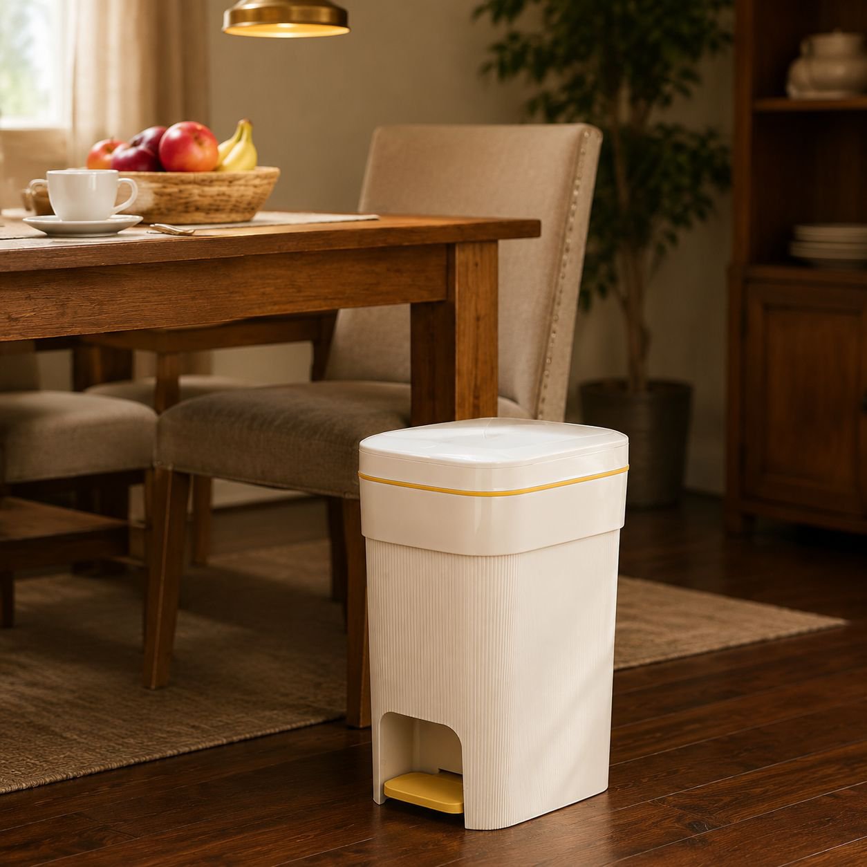Multi-functional Large Trash Bin with Lid for Home Use, Modern Premium Style