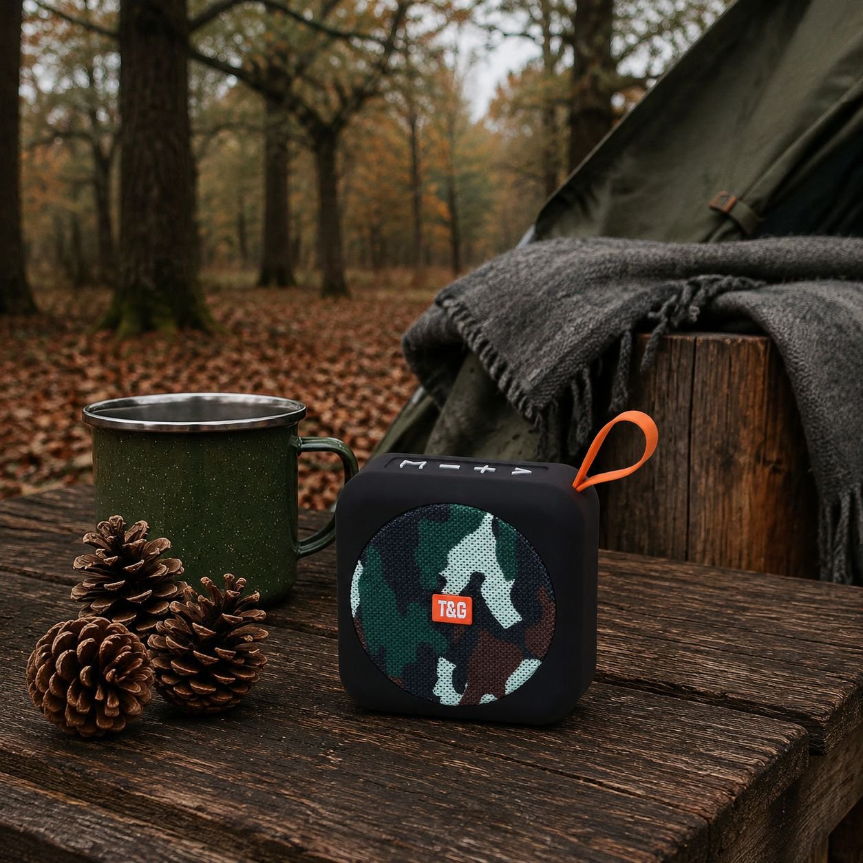 TG505 Square Bluetooth Speaker Portable Outdoor Handheld Waterproof Fabric Mesh Mini Speaker with Su