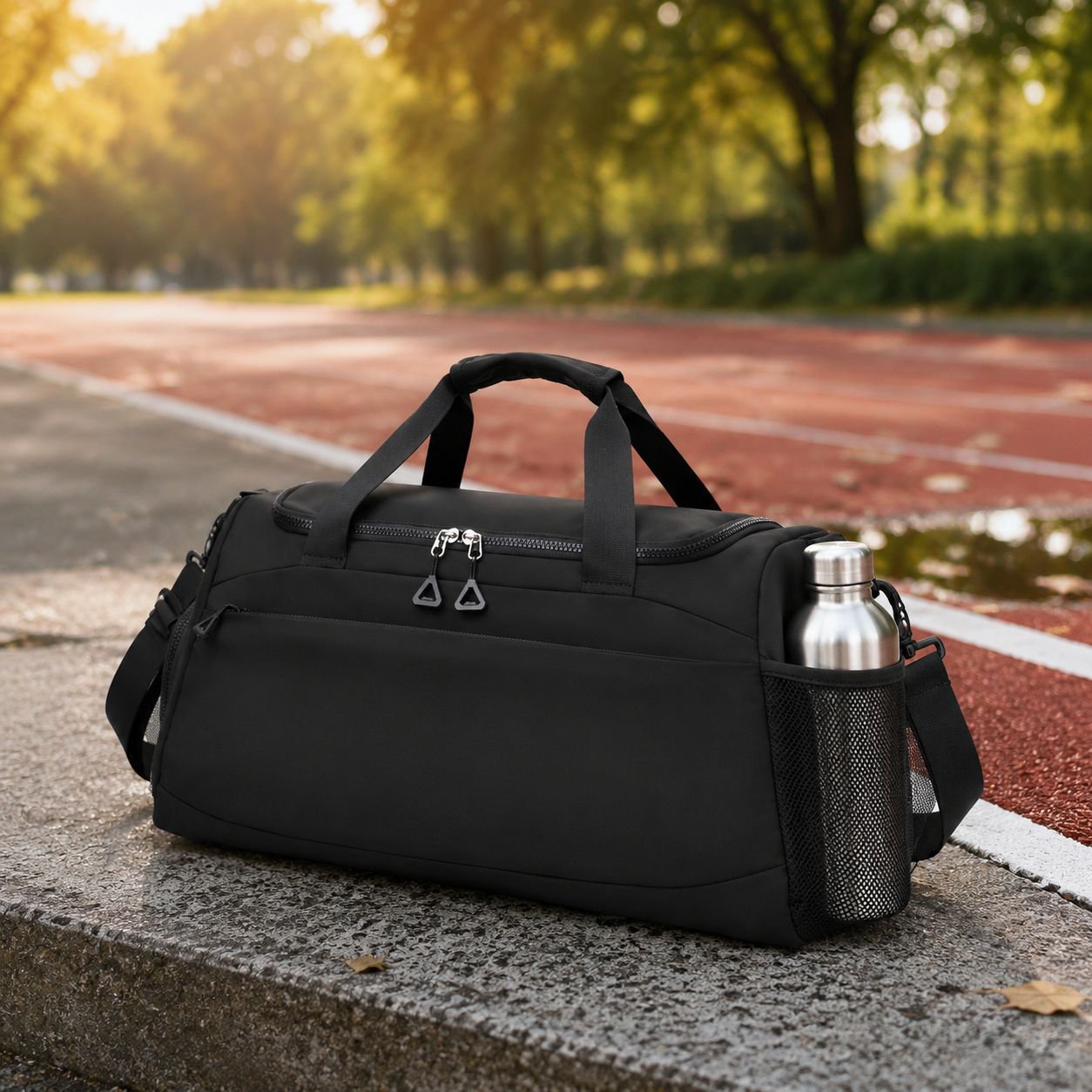 Durable handles and zippers on storage bag