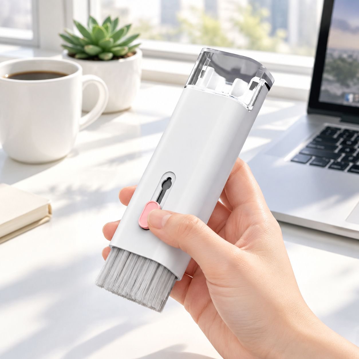 Portable cleaning kit for smartphones, earbuds, and laptops