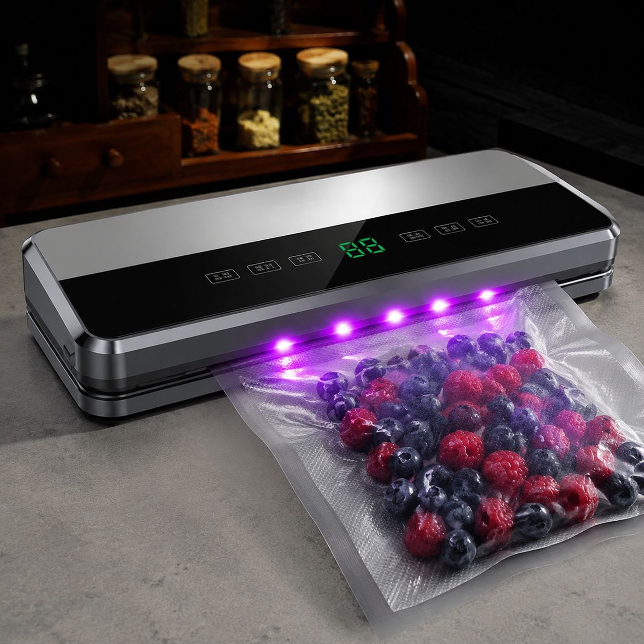 Set de selladora al vacío JMY con rollo, máquina de envasado doméstica