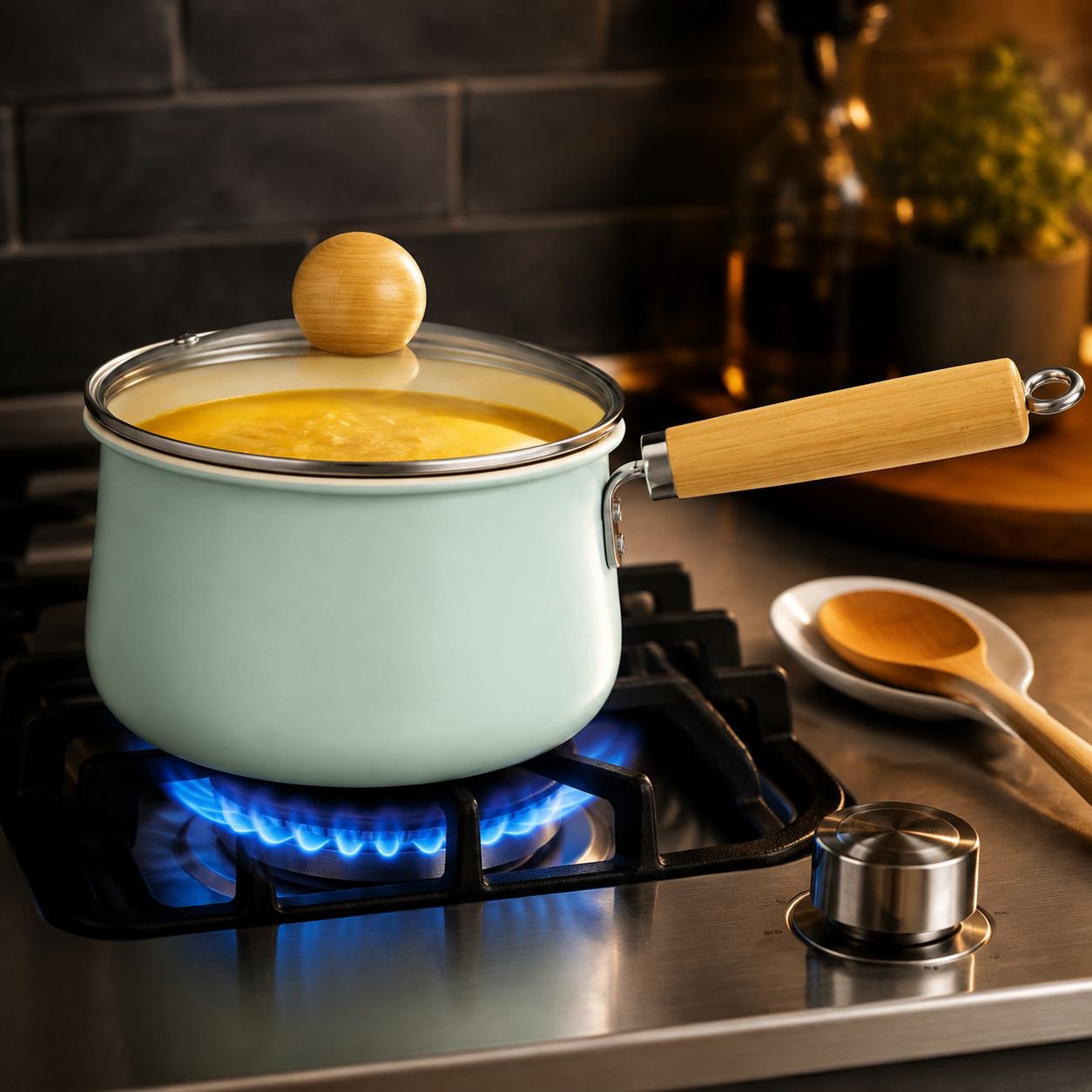 Household nonstick milk pot Ceramic doublesided nonstick highcolor cooking noodles pot