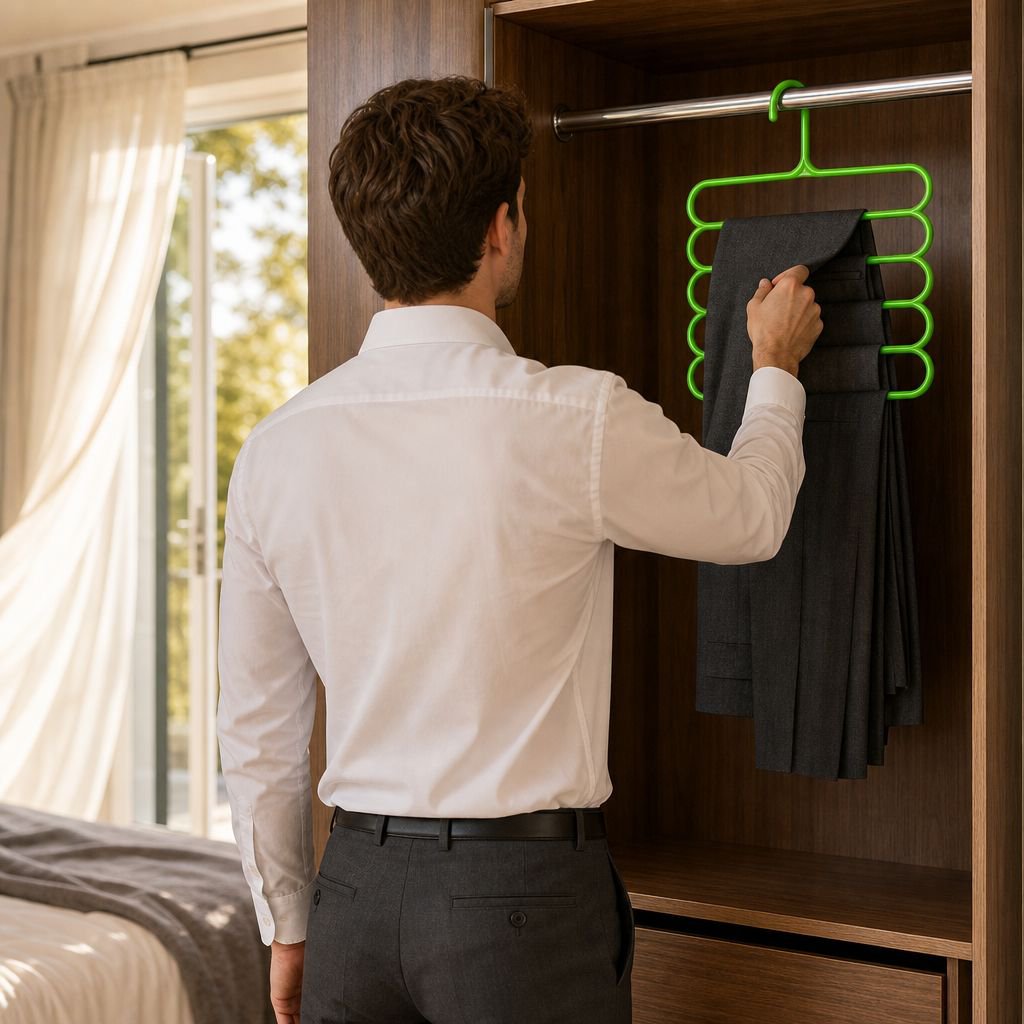 Étagère de rangement pliable repliée pour un gain de place