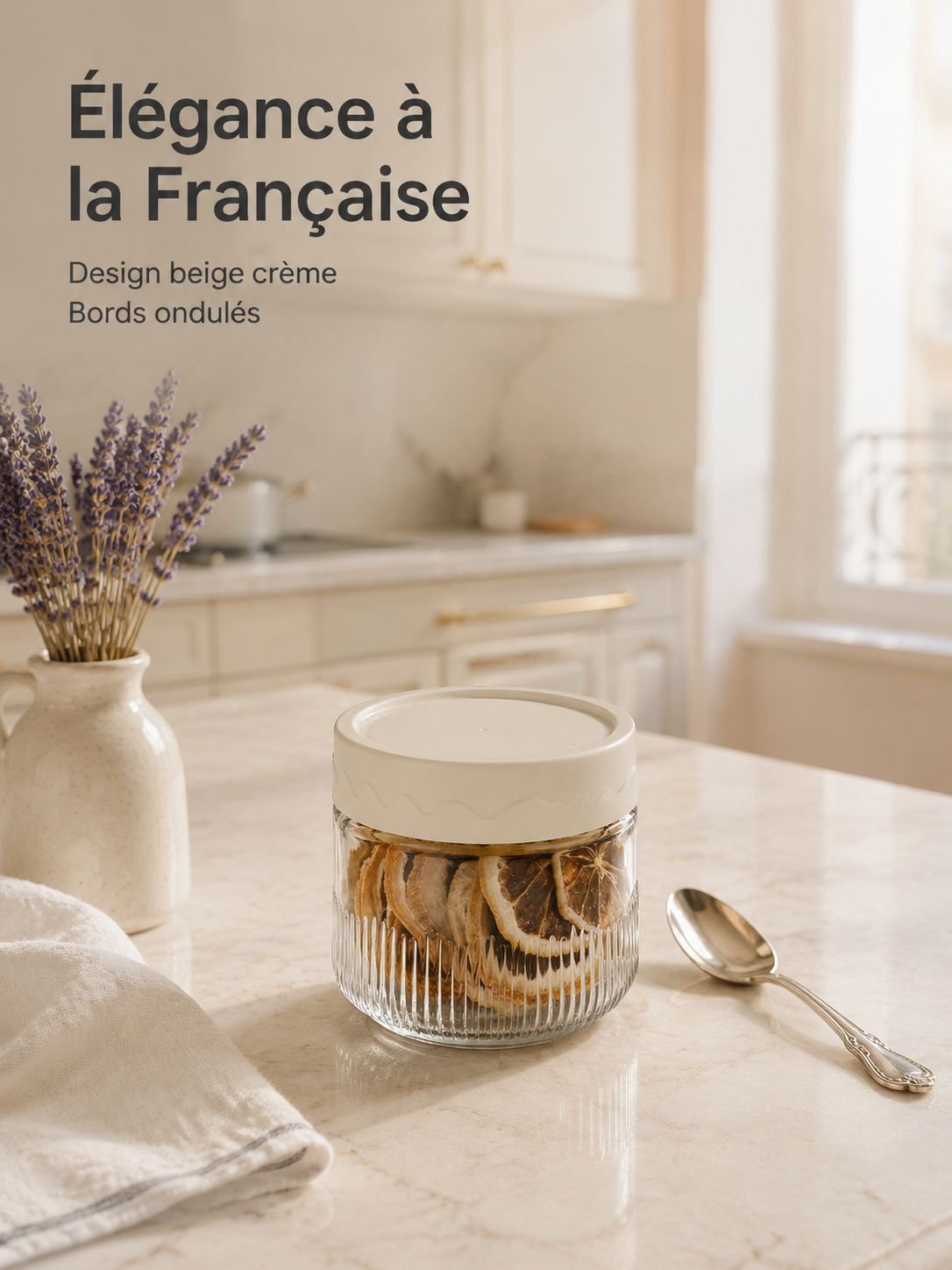 Bocaux empilables pour céréales et épices