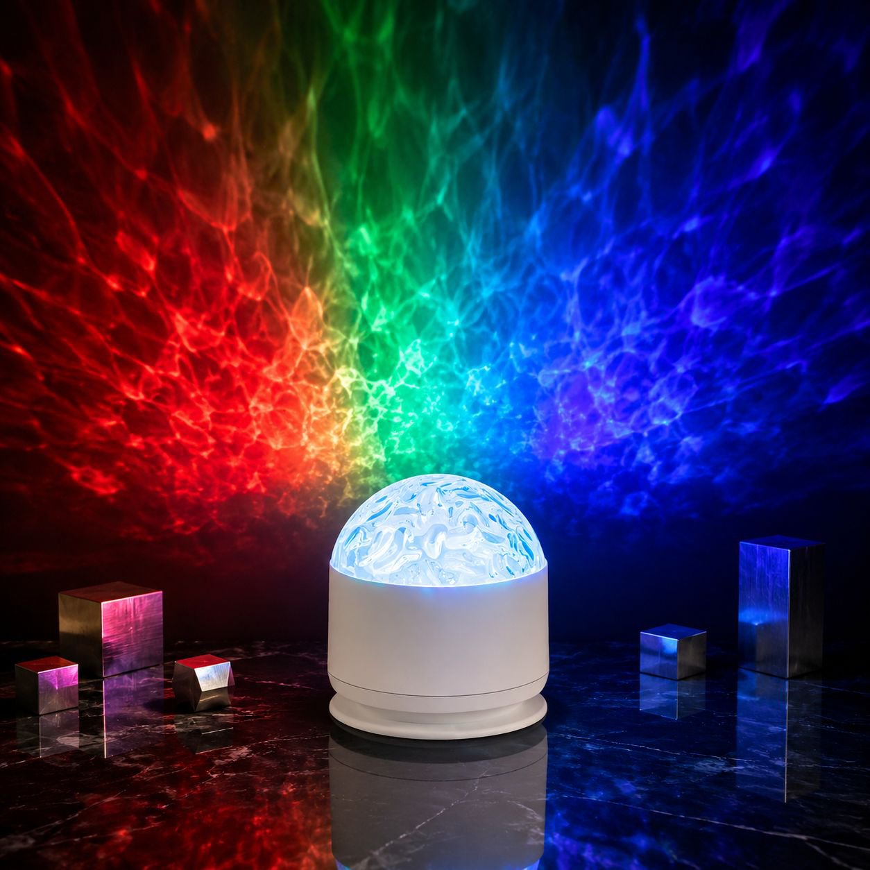 Lámpara Creativa de Proyección de Agua y Aurora Boreal, Cielo Estrellado para Dormitorio