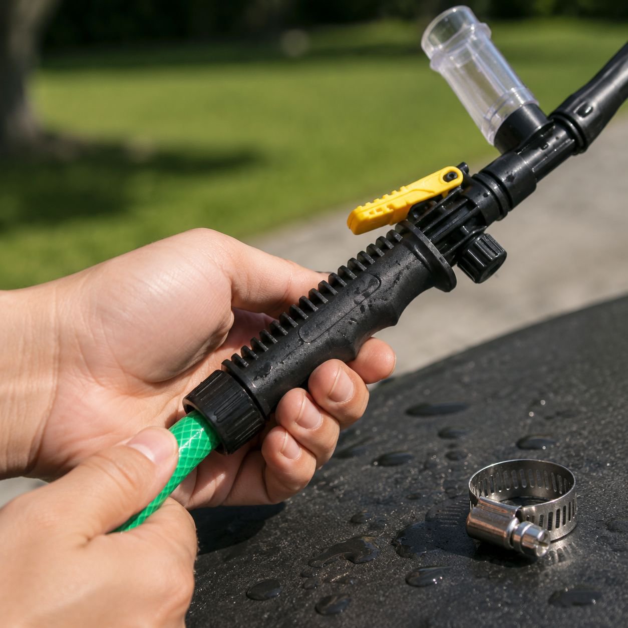 Car Wash Brush with ergonomic long handle