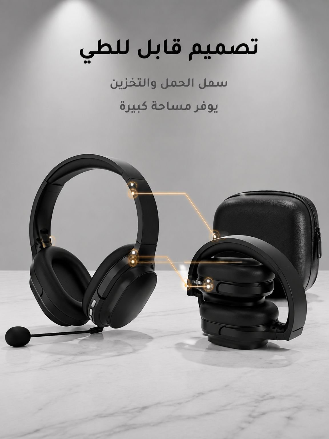 سماعة رأس بلوتوث متعددة الوظائف 4 في 1 