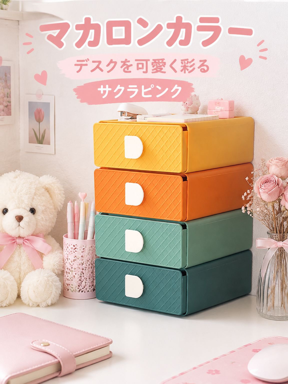 リビングや寝室で使える卓上小物収納