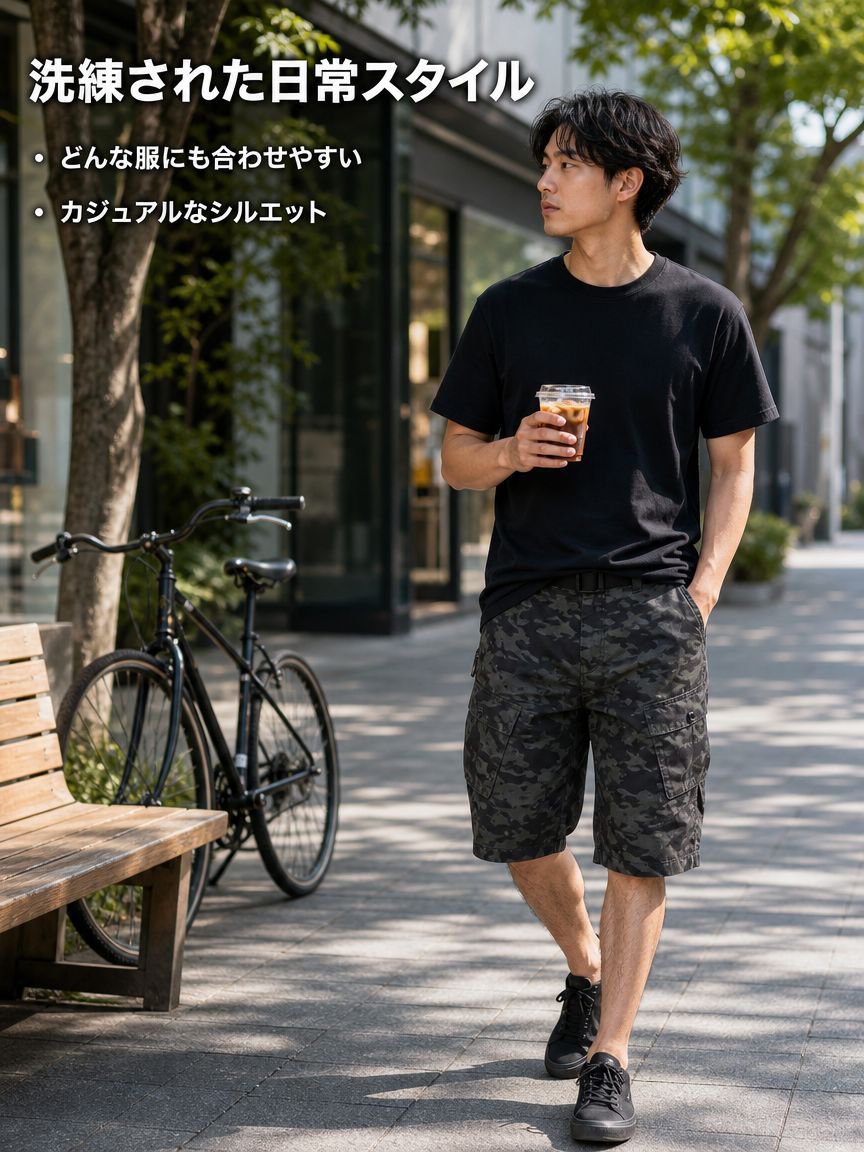 メンズ通気性カジュアルタクティカルショートパンツ