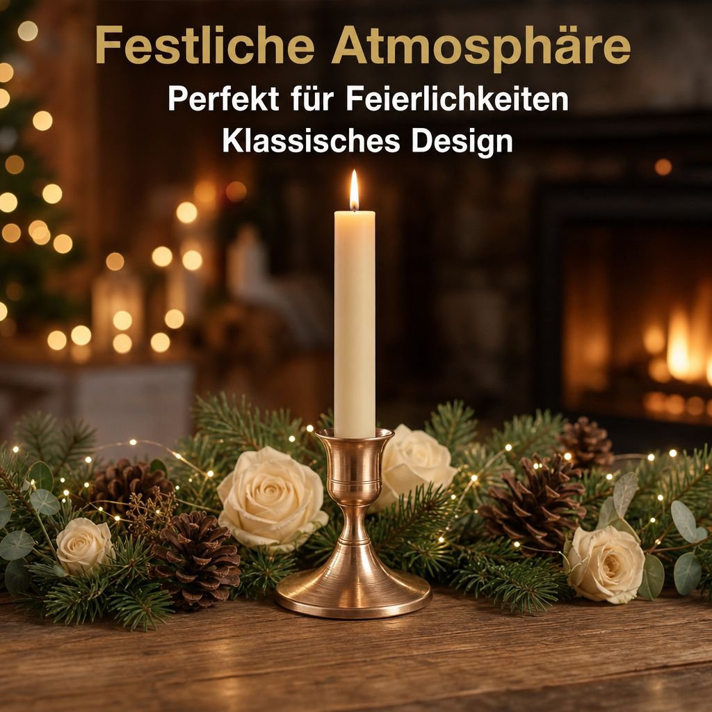 Vintage-Kerzenhalter aus Metall im Glockendesign