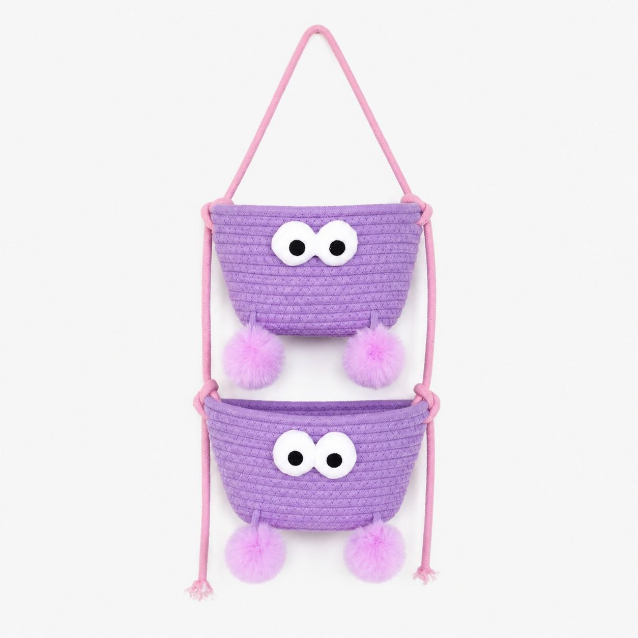 Dorm Room Wall-Mounted Storage Basket Organizer