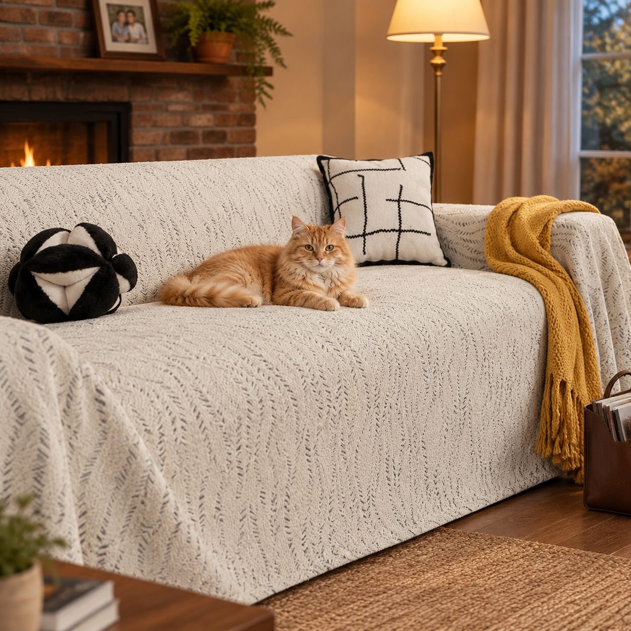 giipet - Textured Sofa Cover - Textured Sofa Cover for Home Living Room