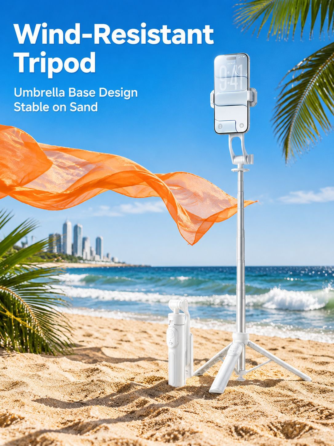 New mini selfie stick, floor tripod, extendable handheld stand