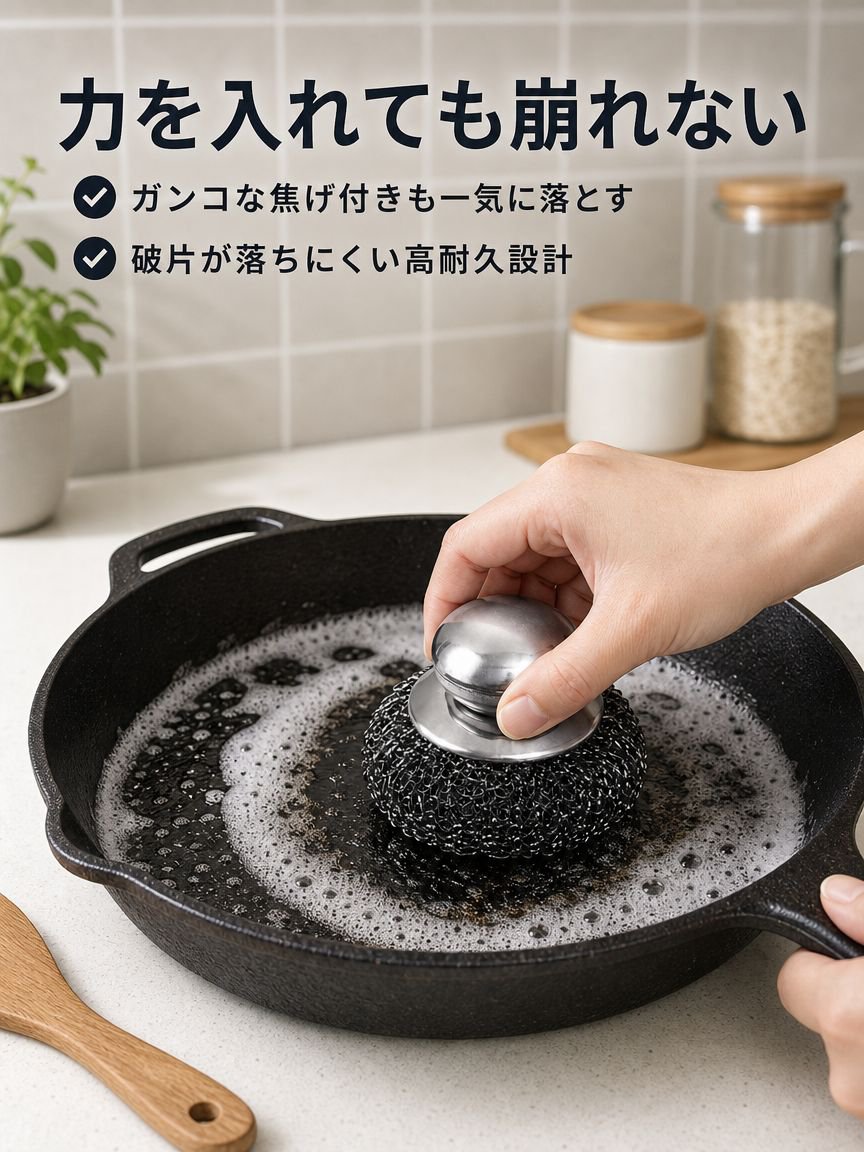 錆落としに最適なブラシの使用例
