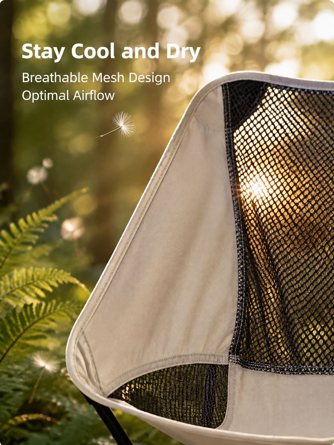Lightweight folding beach chair for outdoor relaxation