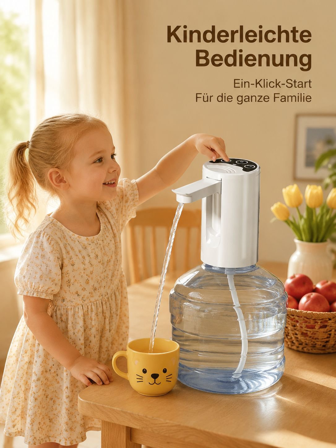 Faltbarer elektrischer Trinkwasserpumpe