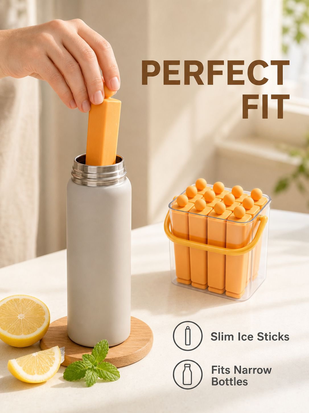 Large Homemade Ice Stick Tray for Household Use