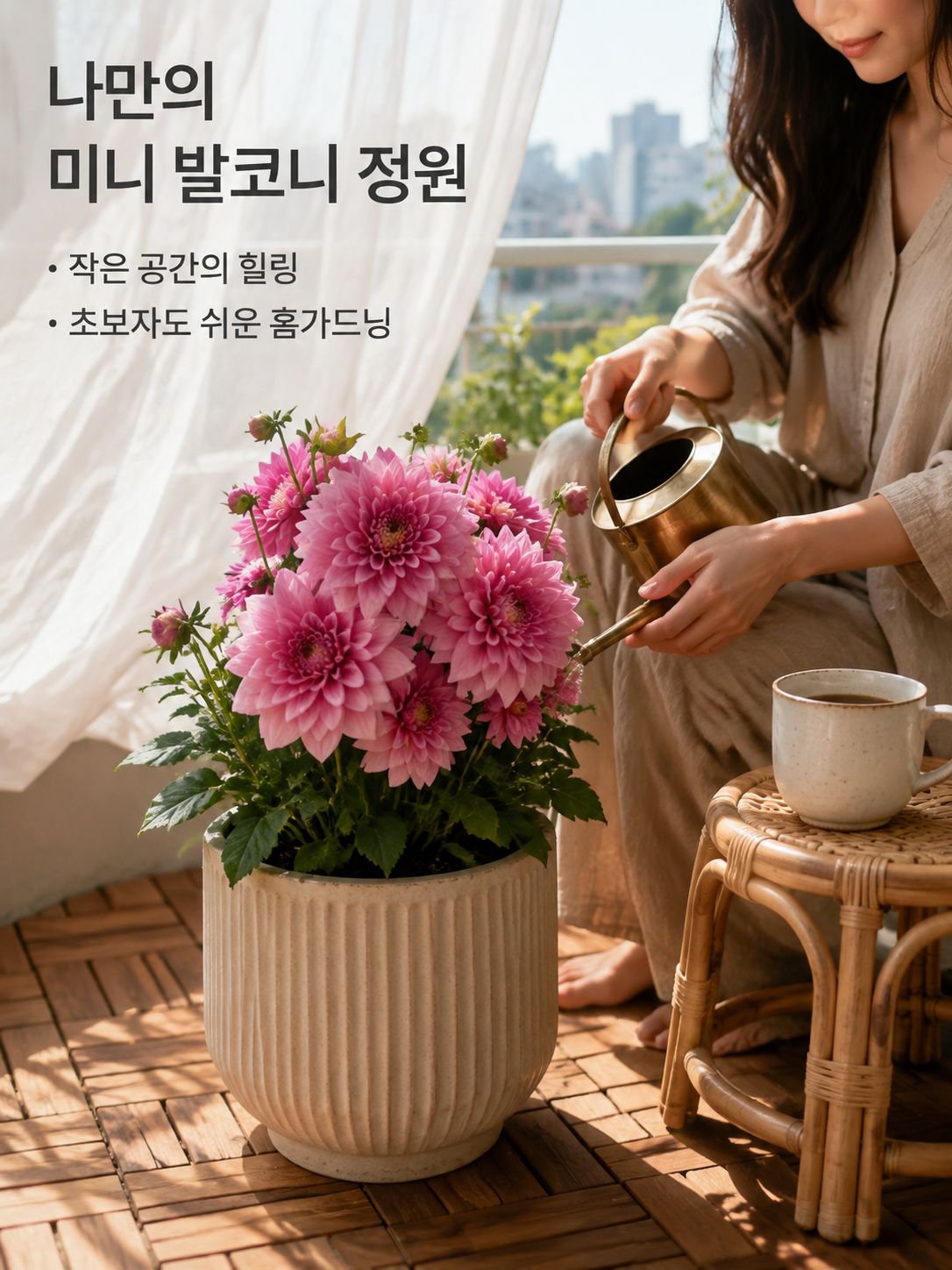 사계절 내내 꽃을 피우는 달리아