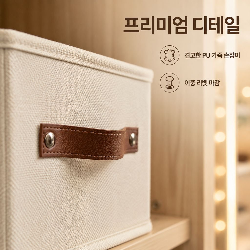 옥스포드 천 대용량 의류 수납함