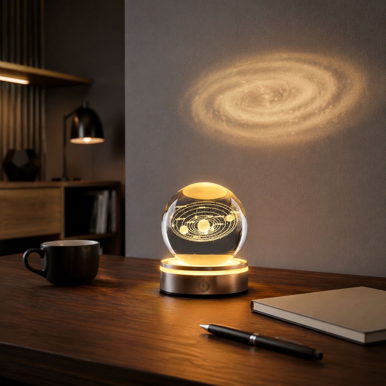 Office Decor Starry Sky Projector Crystal Ball