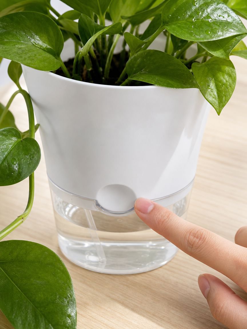 Modern imitation ceramic planter for home decor
