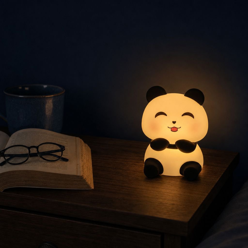 Adjustable brightness night light for children’s room