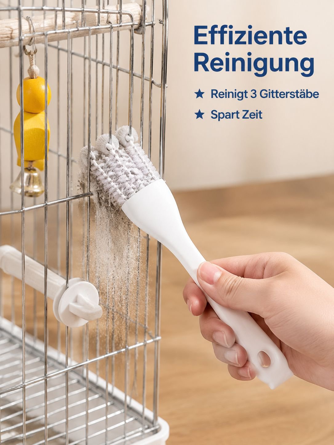 Multifunktionsbürste für Tierkäfige