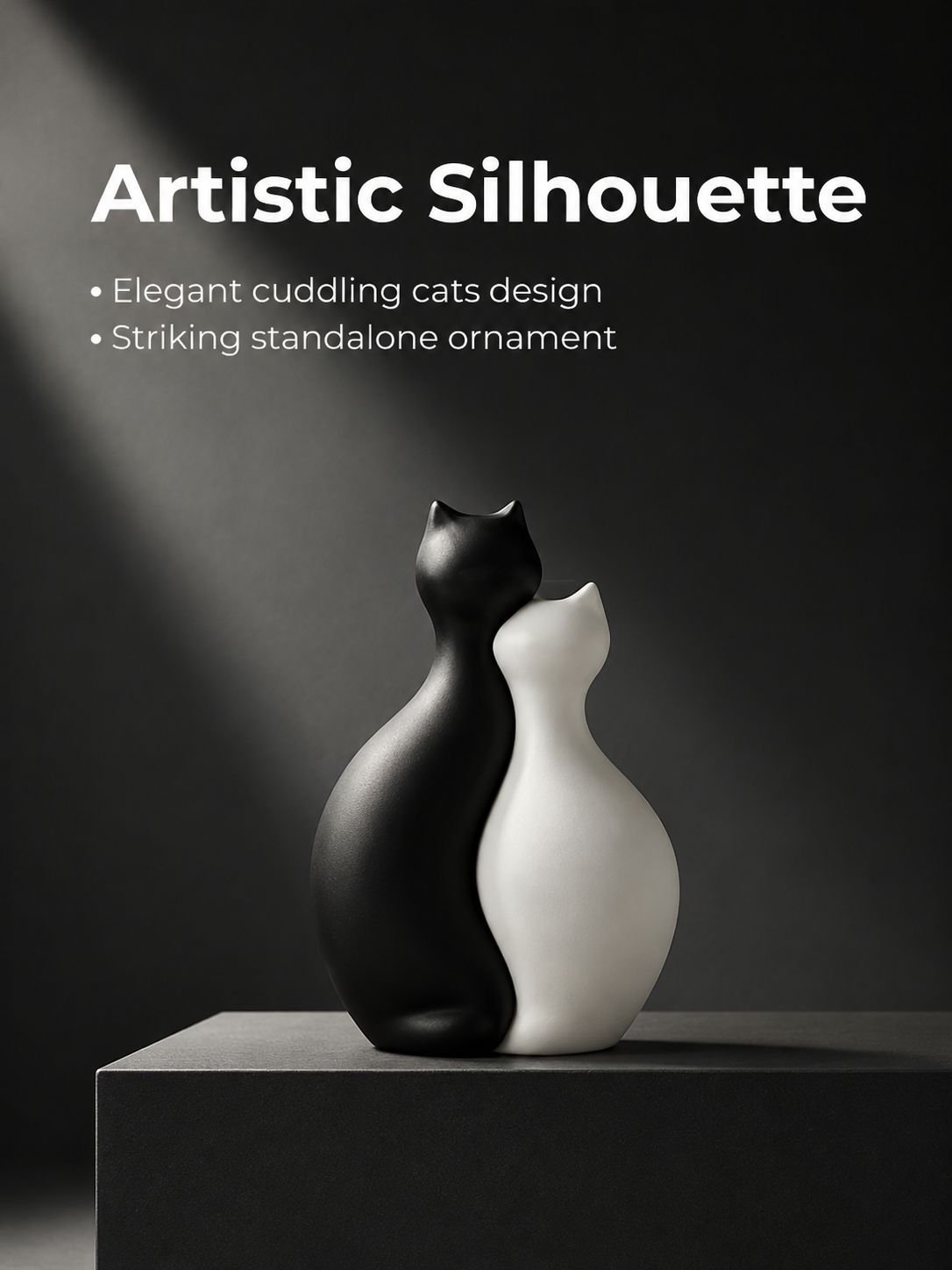 Close up of cute cat shaped flower vase design