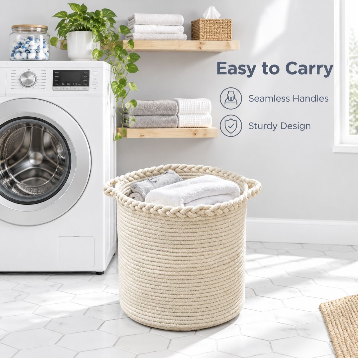 Multi-purpose Cotton Woven Basket