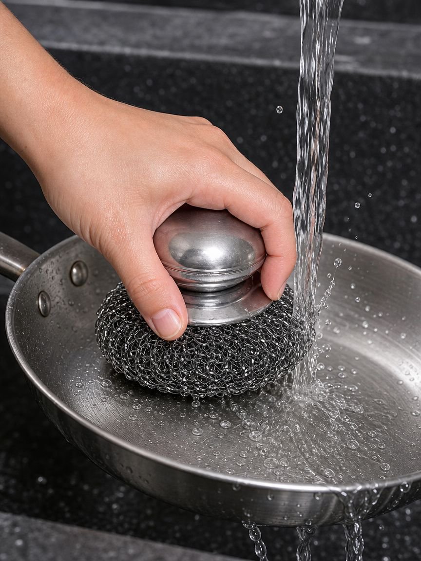 Robuste Stahldrahtbürste mit ergonomischem Griff