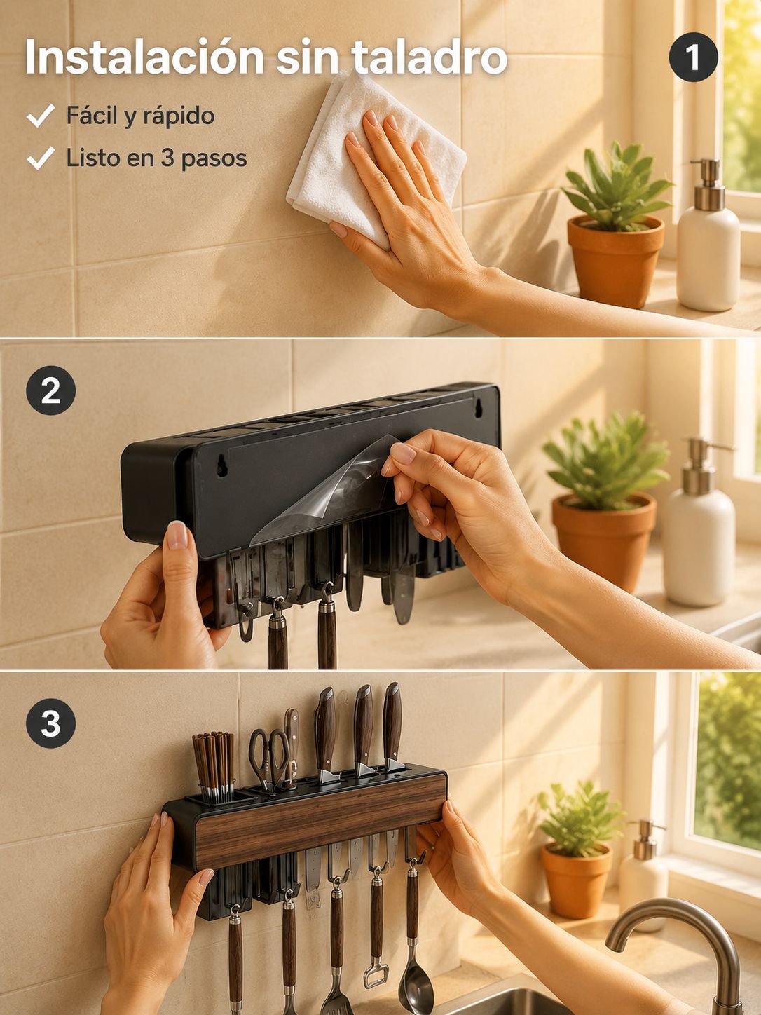 Escurridor de platos y cubiertos fácil de limpiar