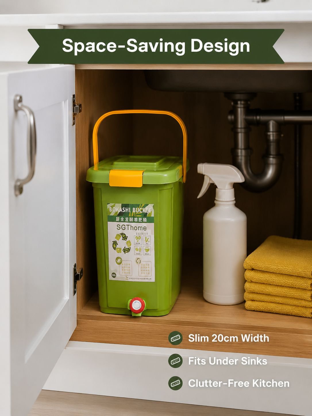 Kitchen waste composting bin, garbage fermentation bin, Pocasi composting box, manure storage bin, c