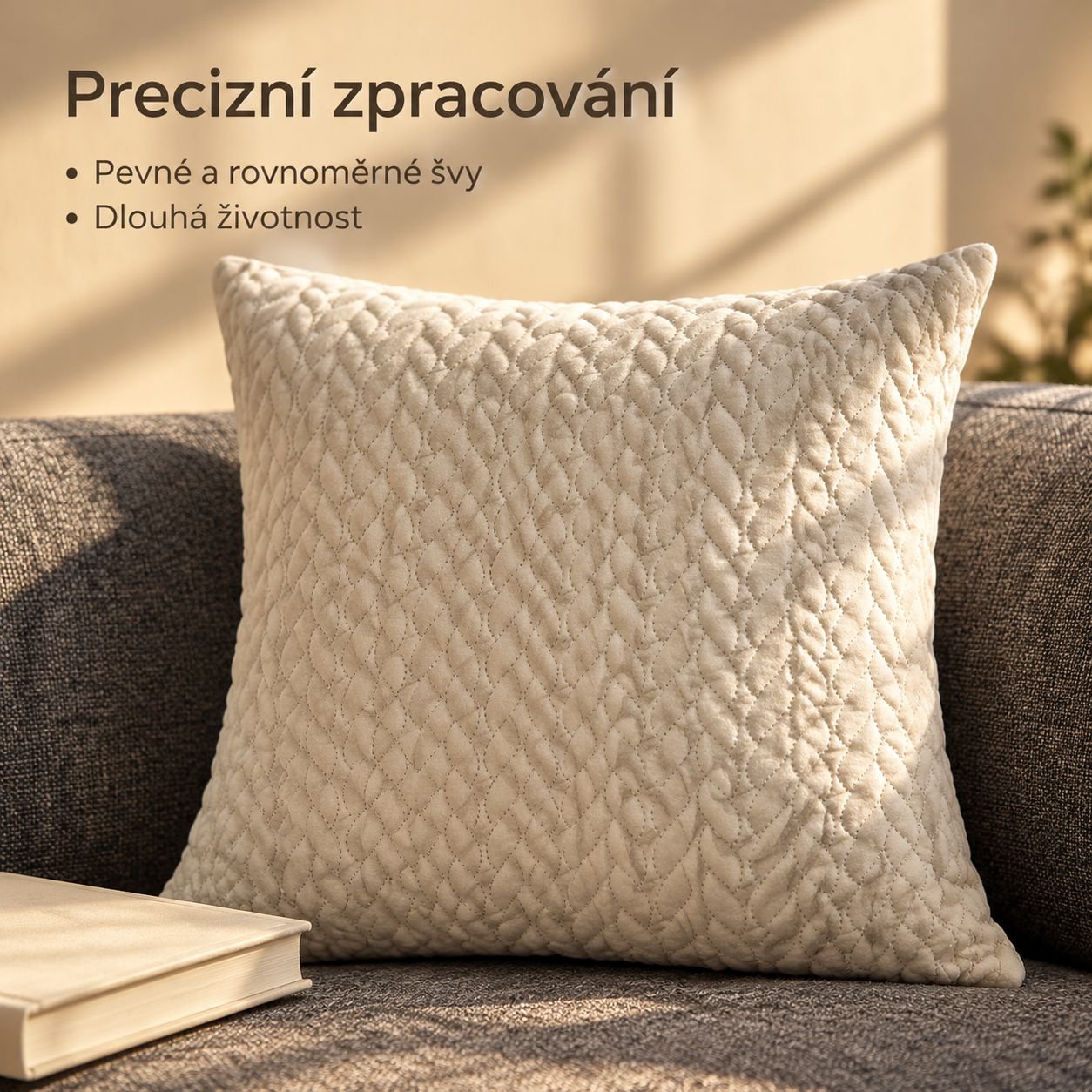 Moderní minimalistický polštář na pohovku