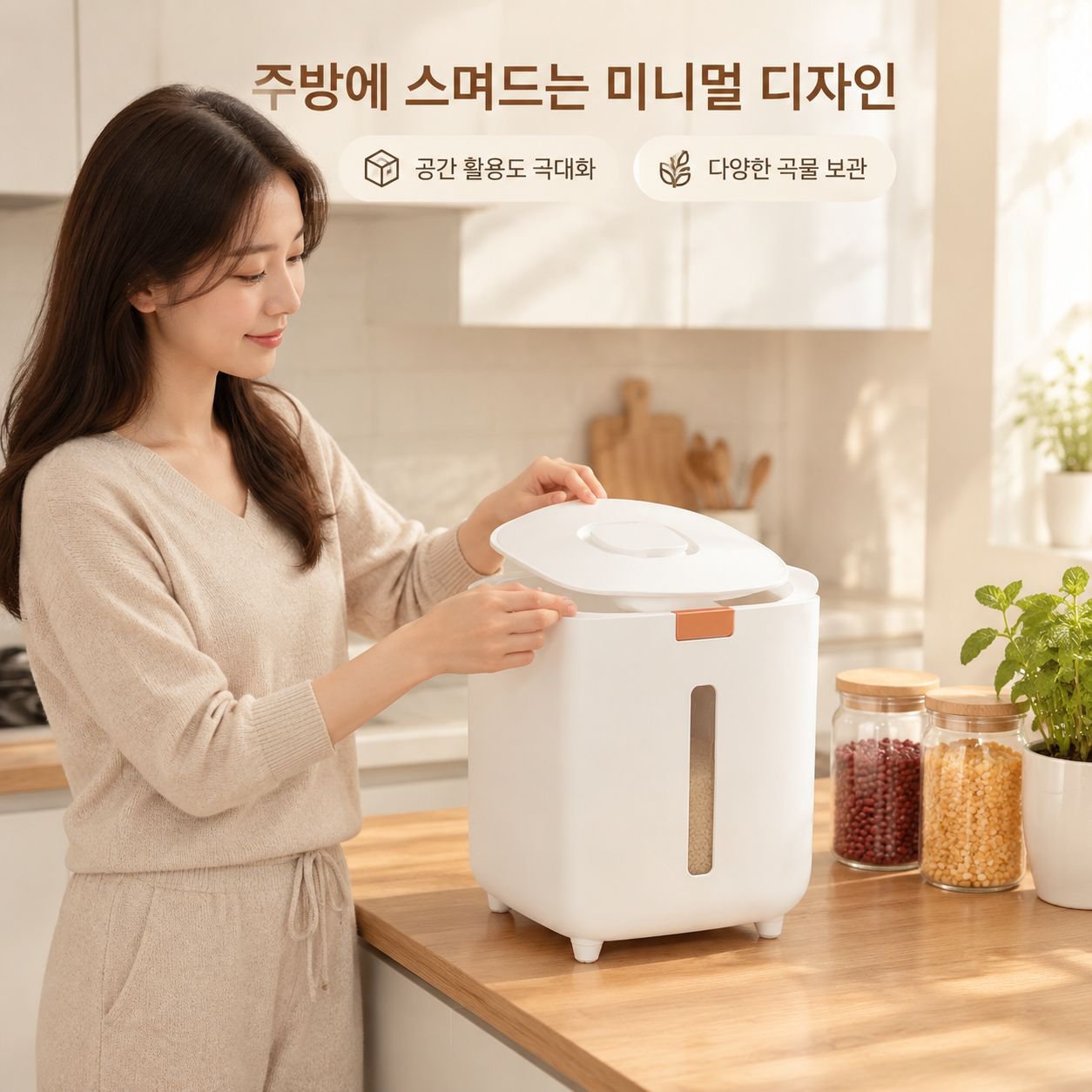 식품 등급 밀폐형 곡물 보관 용기