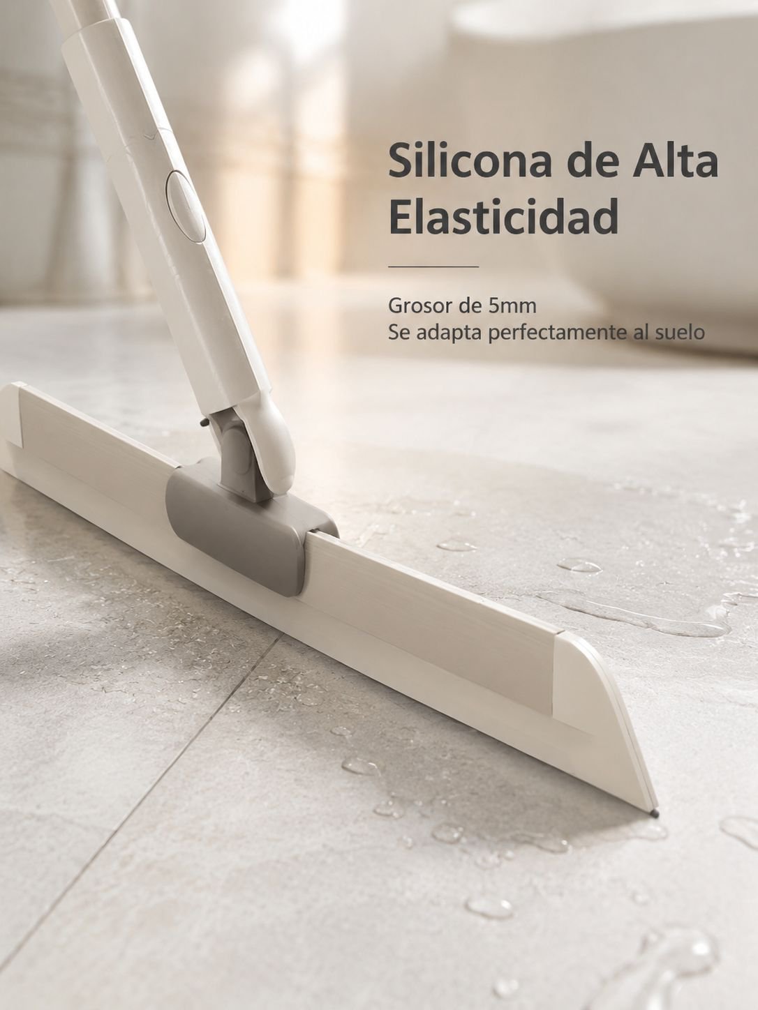 Escobilla para suelos apta para superficies húmedas y secas