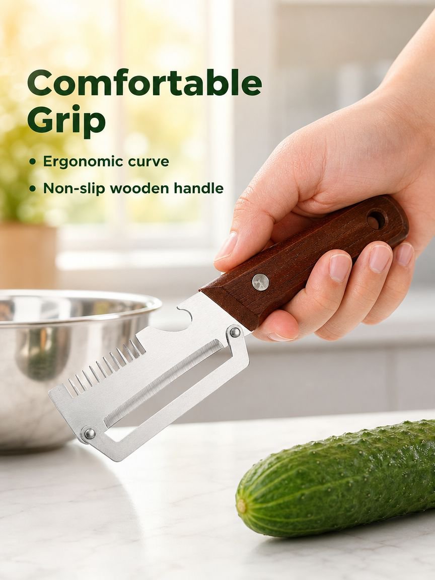 Household Multifunctional Peeler and Green Onion Cutter with Bottle Opener