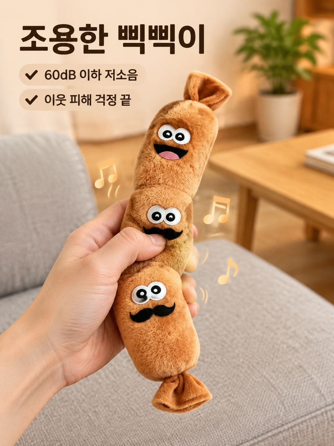 대소시지 강아지 장난감
