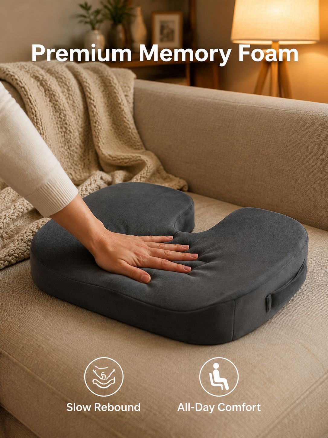 Tailbone decompression cushion
