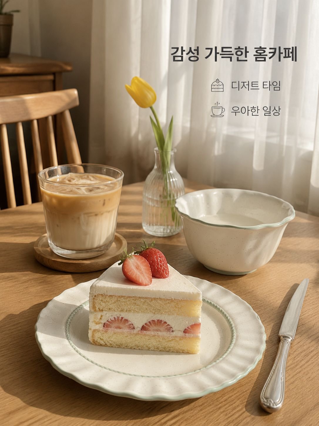 레이스 무늬 식기 세트