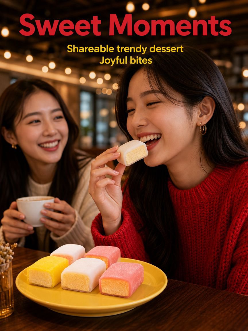 Premium Asian dessert – Snow Skin Mochi Cake