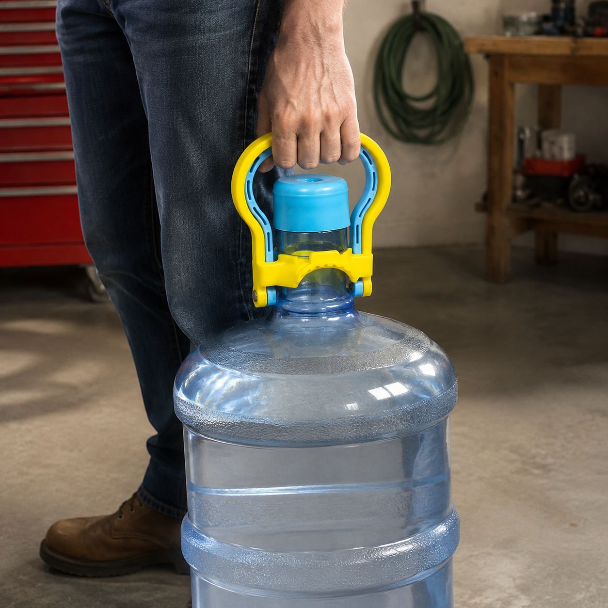 Mango reforzado para bidón de agua potable de plástico
